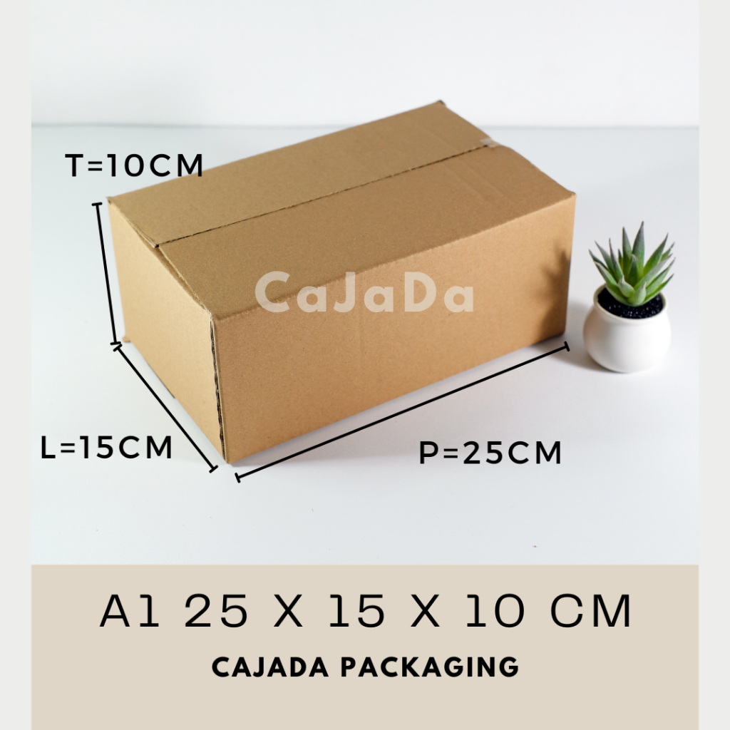 

ECER Kardus Baru 25x15x10 cm Box Dus Coklat Packing Polos