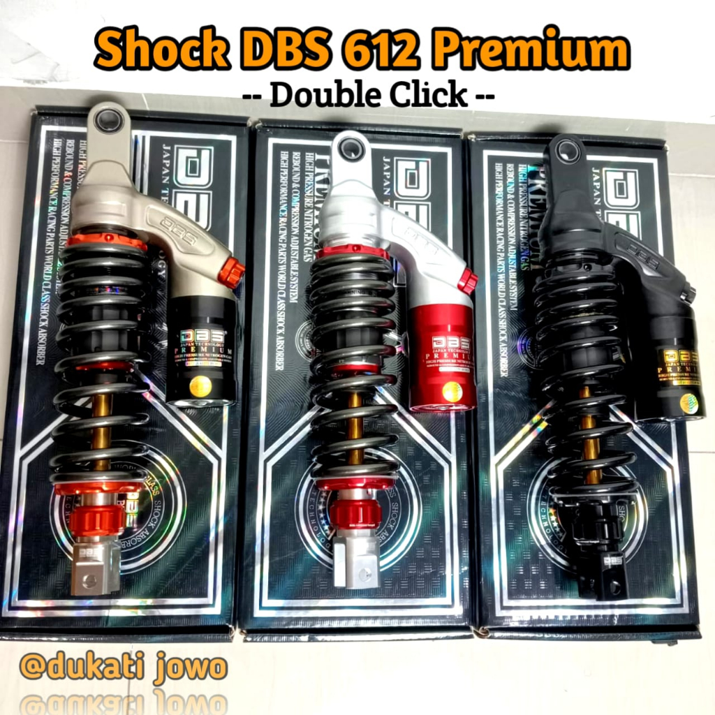 Shock Tabung Matic DBS GP 612 Premium Double Click Shockbreaker 310 mm 330 mm Matic Beat Mio Vario