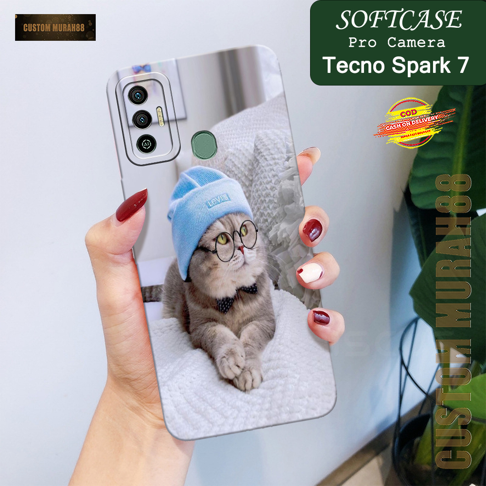 Case Tecno Spark 7 Terbaru - Fashion Case CATS - Casing Hp Tecno Spark 7 - Softcase Pro Camera Tecno