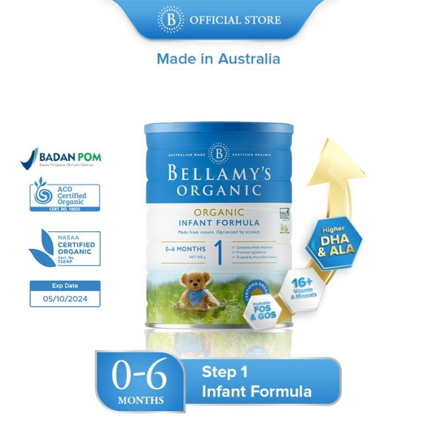 Bellamy's Organic Baby Milk Step 1 2 3 4 | Susu Bayi Organik Bellamys Bellamys Organic Milk Formula 