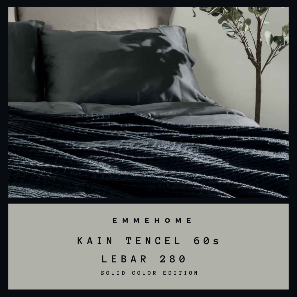 KAIN TENCEL SUTRA POLOS 60S PREMIUM BAHAN TENCEL SUTRA / KAIN SPREI PREMIUM AESTHETIC POLOS SATIN ME