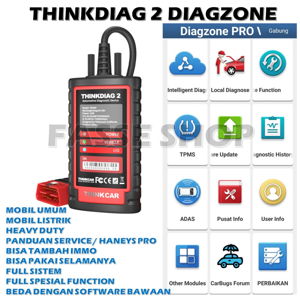 SCANER MOBIL EFI UNIVERSAL LAUNCH THINKDIAG DIAGZONE