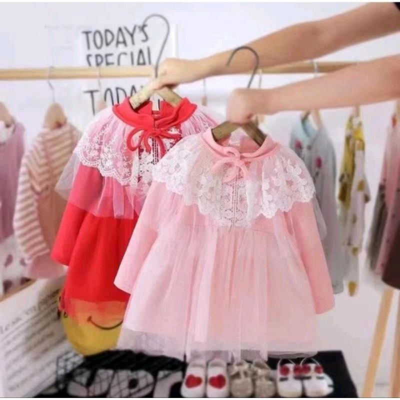 [CUCI GUDANG] DRESS ANAK PEREMPUAN IMPORT LENGAN PANJANG PREMIUM DRESS Baby Girl