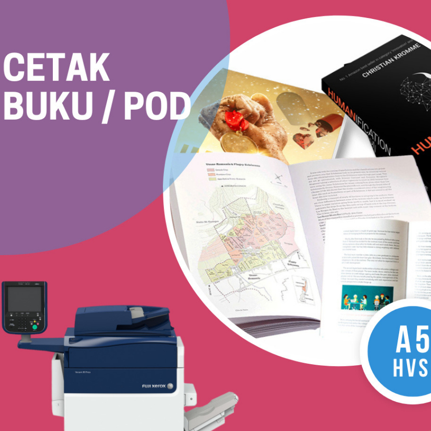 

Jasa cetak buku A5 BOOK PAPER (MURAH BERKUALITAS)