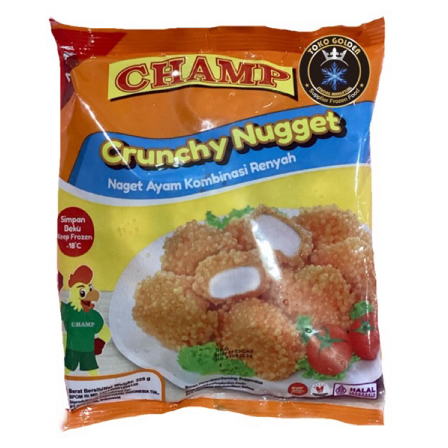 

champ chicken nugget crispy 225gr / naget ayam crunchy