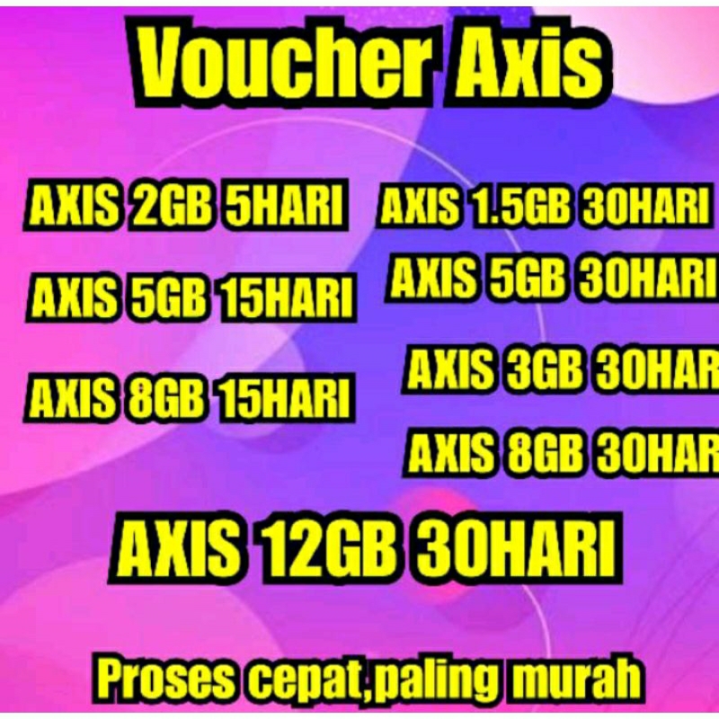 VIA CHAT KIRIM KODE VOUCHER AXIS