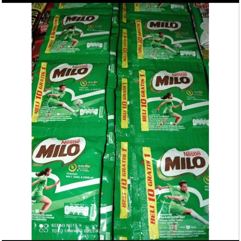 

MILO RENTENG 22GRAM ISI 10 GRATIS 1