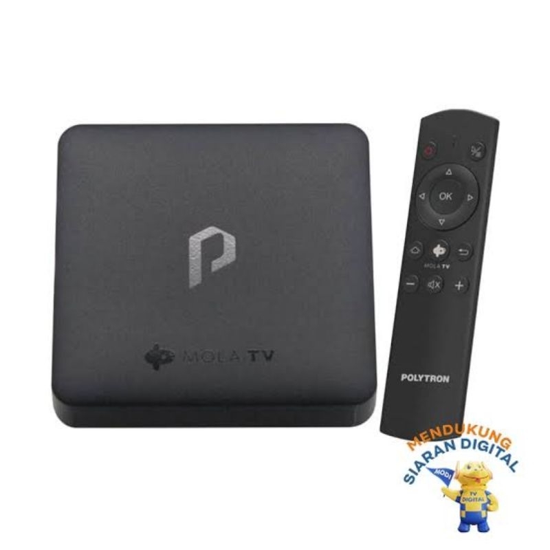 POLYTRON MOLA TV STREAMING DEVICE ALAT MESIN SIARAN PDB M PDBM 11 M11 PDBM11 CHANNEL LIGA INGGRIS SPORT OLAHRAGA MOVIE FILM KIDS PROGRAM GARANSI RESMI ORIGINAL AWET TAHAN LAMA APLIKASI INTERNET YOUTUBE BROWSER ANDROID SMART TV BOX HIGH DEFINITION ORIGINAL