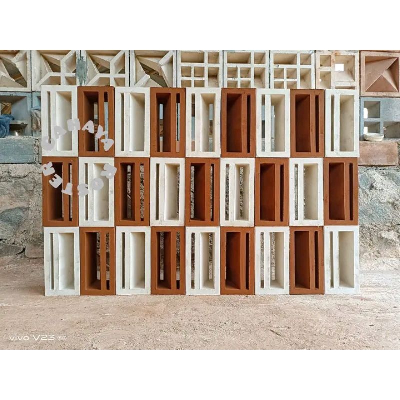 Nako 10x20 roster minimalis / roster lubang angin / roster beton nako mini