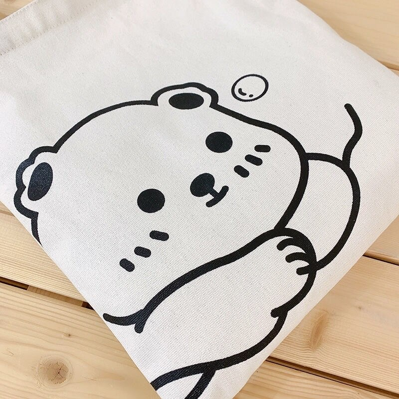 Arkhan_Bag - Tas Tote Bag Wanita Non Resleting Terbaru 2021 Aesthetic Kekinian Motif Carakter Panda LUCU Korea Style Multifungsi Termurah