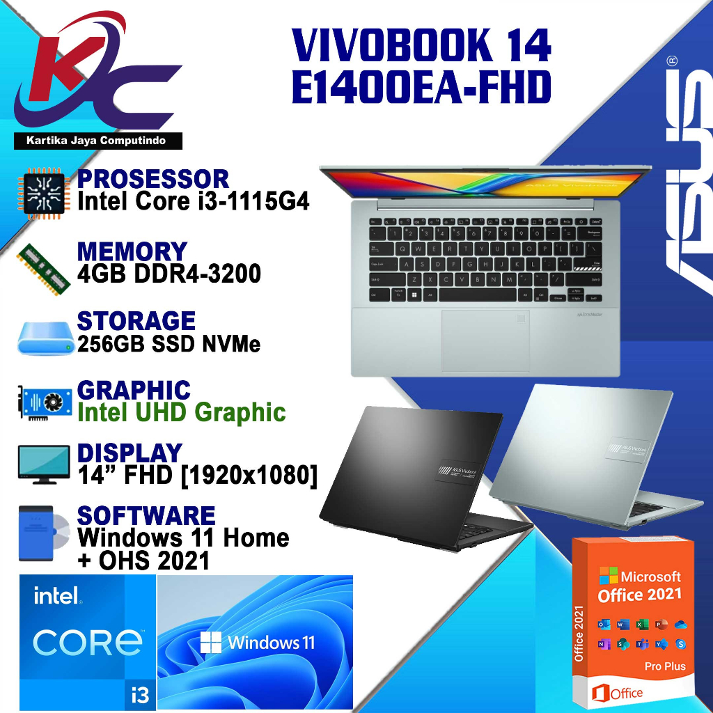 ASUS A1400EA-FHD322 / FHD321 (I3-1115G4)