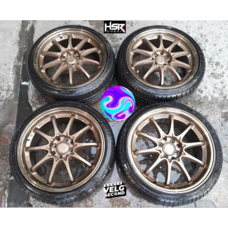 Velg Mobil Ce28 Ring 17x7 Pcd 4x100-114 Plus Ban Foceum 215 45 R17 Buat Brio Jazz Yaris Avanza Livin