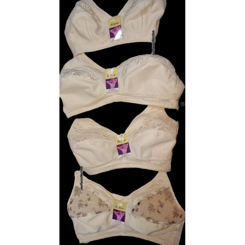 [ZDS] 1 PCS BH DIANA ORIGINAL | 32 34 36 38 40 42 TANPA BUSA BUSA TIPIS BUSA TEBAL BORDIR KAIT 2 TAN