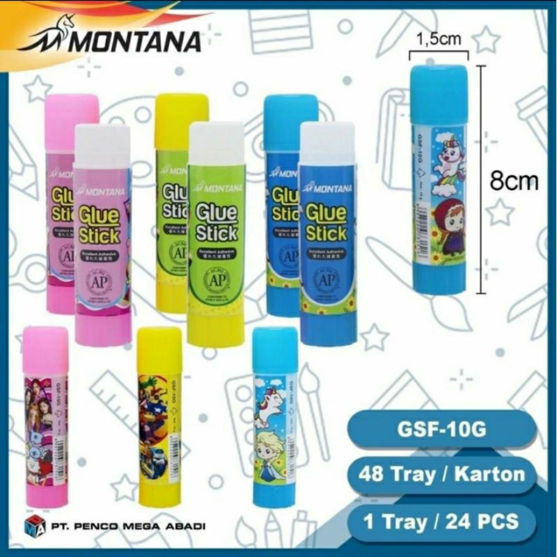 

LEM KERTAS GLUE STICK FANCY 10 gr MONTANA NON TOXIC