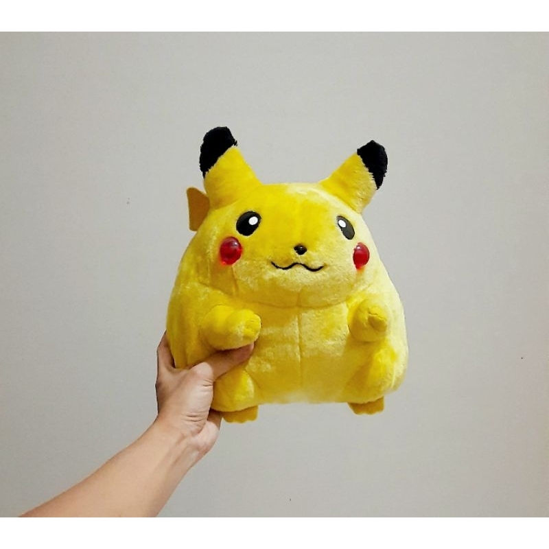 Pikachu Gemoy Gembul Original Size 30 Cm/ Boneka Pokemon/ Pikacu