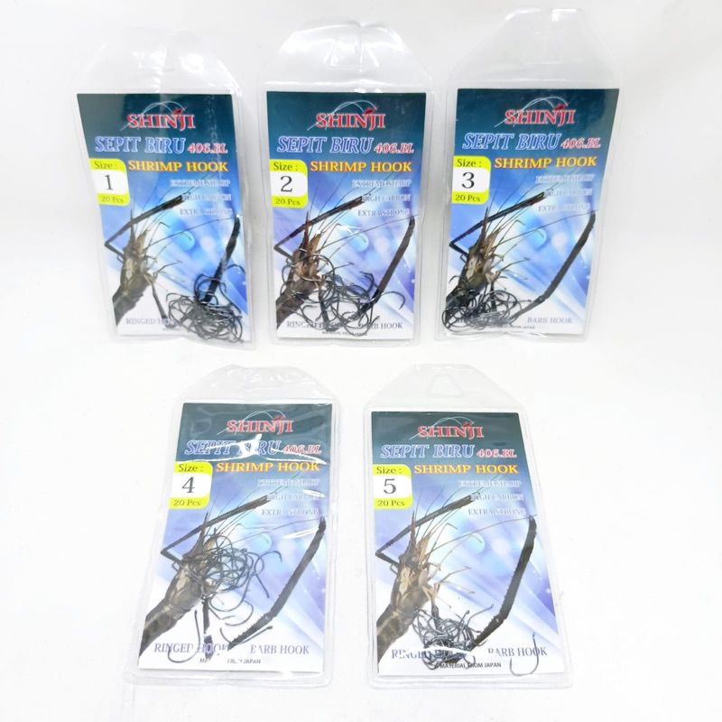 Mata Kail / Pancing Udang Shinji Sepit Biru