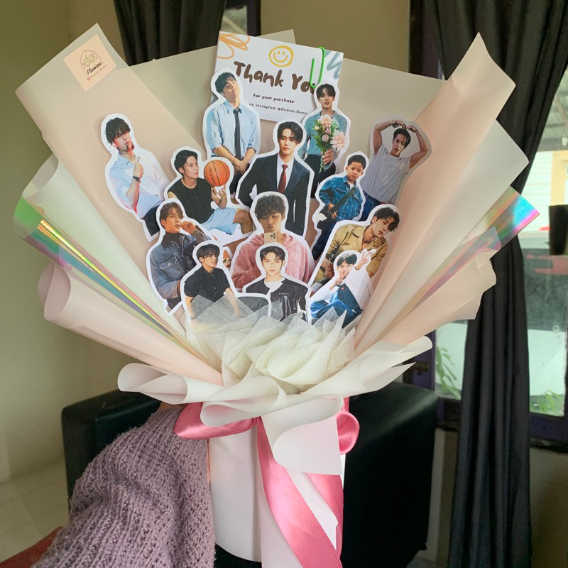 [BISA INSTANT]Buket / Bucket / Bouquet KPOP bisa custom foto sendiri