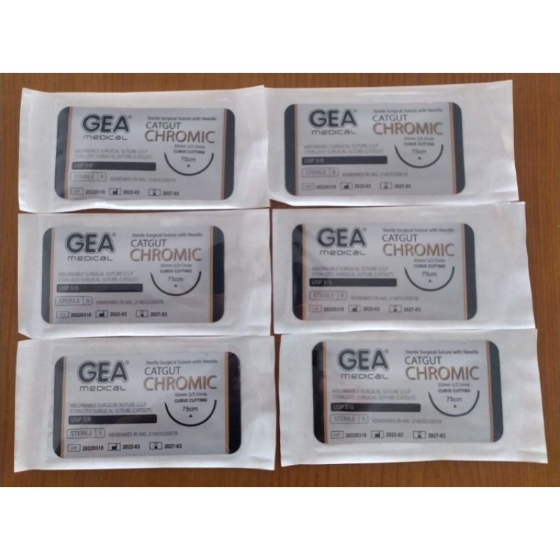 CATGUT CHROMIC 3/0 & 2/0 DENGAN JARUM