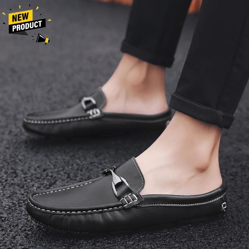 SEPATU SLOP BUSTONG PRIA DEWASA ORIGINAL KEKINIAN/SEPATU SLOP/SEPATU KANTOR PRIA