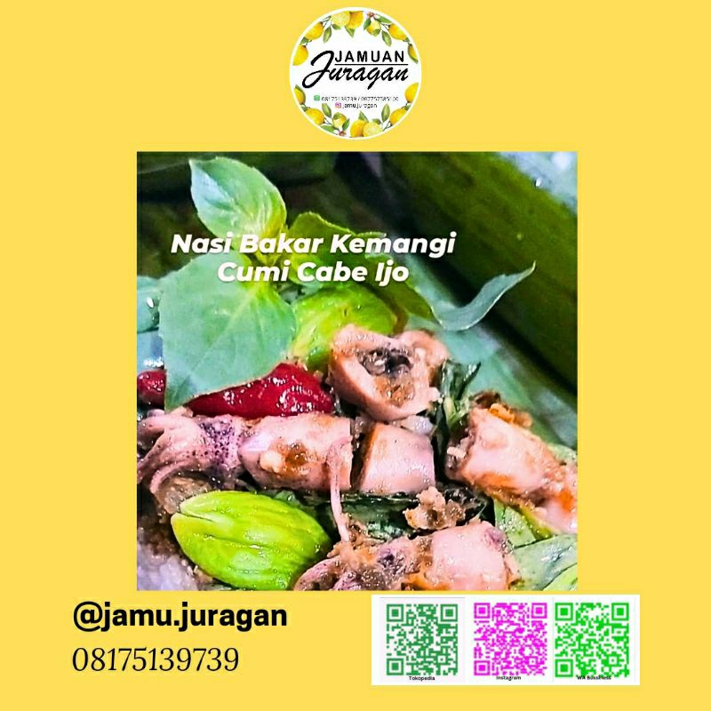 

NASI BAKAR CUMI SAMBAL KEMANGI Jamuan Juragan No MSG.