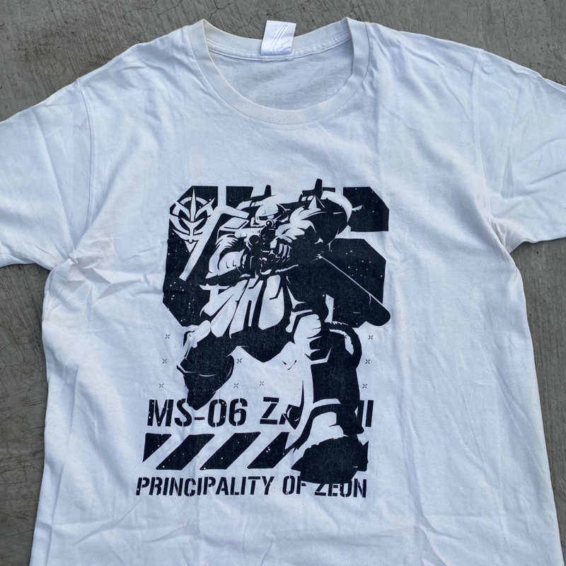 KAOS TSHIRT GUNDAM MS-06 ZAKU II ANIME VINTAGE COSPA OFFICIAL