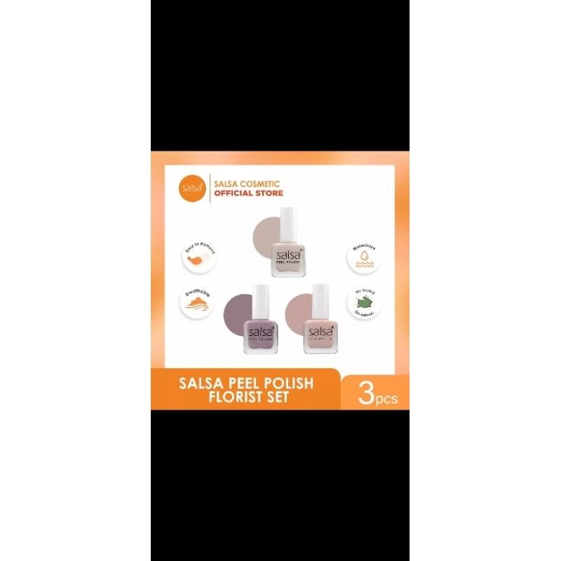 Salsa Peel Polish Kutek Peel Off - FLORIST