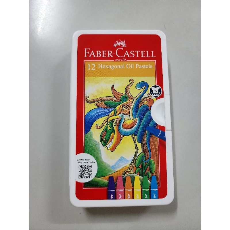 

Crayon Hexagonal Oil Pastel Faber Castels 12 cols