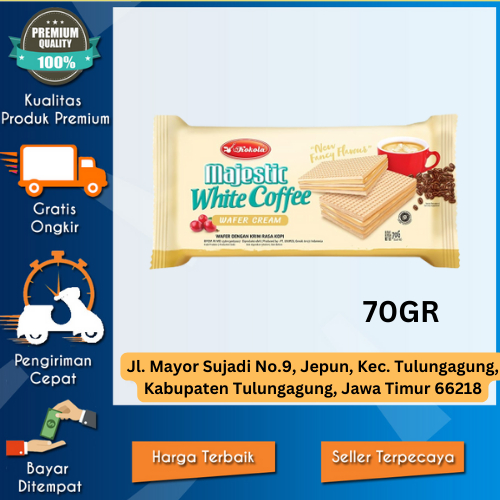 

Bravo Supermarket Tulungagung - Wafer Majestic White 70g