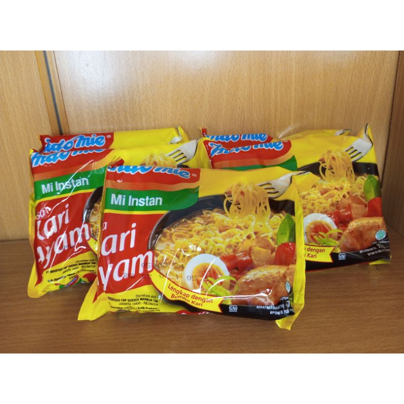 

5 bungkus Indomie Mi instan rasa Kari Ayam @72 gram | murah meriah kirim ke seluruh Indonesia