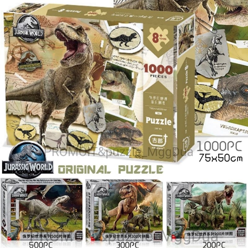 ORIGINAL JIGSAW PUZZLE JURASSIC WORLD 200/300/500/1000