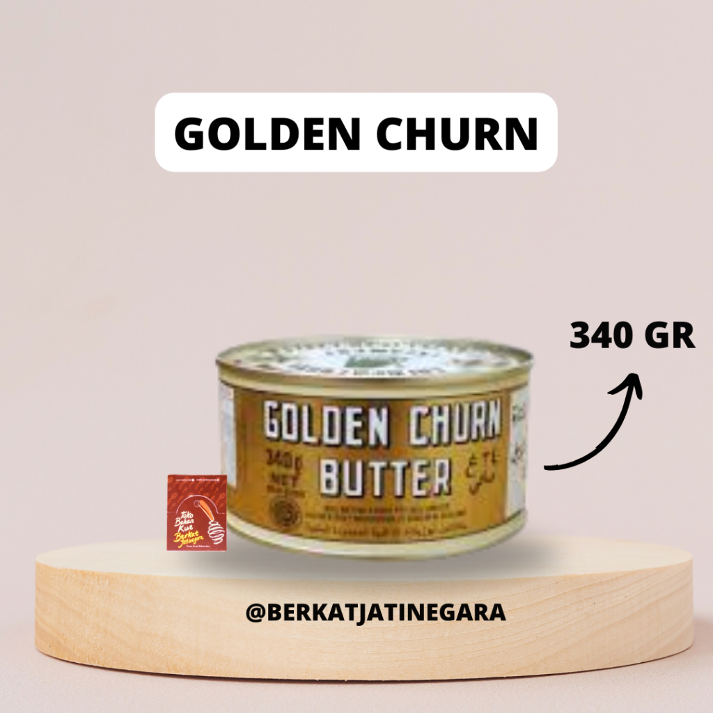 

BUTTER GOLDEN CHURN 340 GR PURE CREAMERY / MENTEGA GENTONG / CTN (24 PCS)