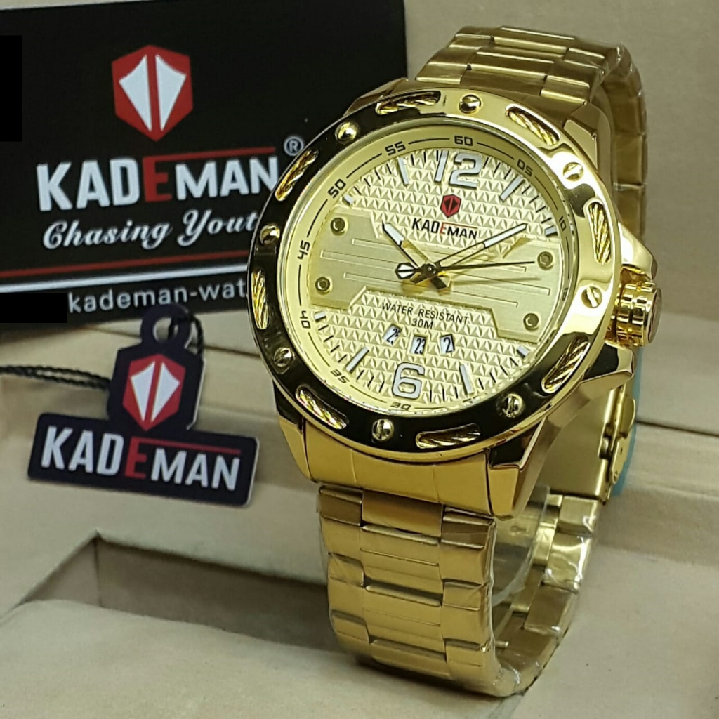 Jam tangan KADEMAN Original K9075G rantai