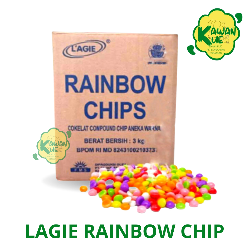 

Lagie Chocochips Rainbow Kemasan Timbang - Chocochips Rainbow