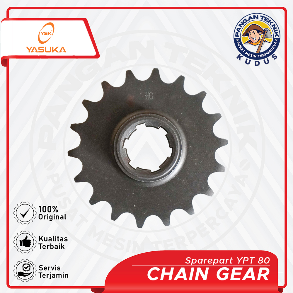 CHAIN GEAR YPT80 YASUKA | SPAREPART MESIN BAJAK YASUKA YPT 80