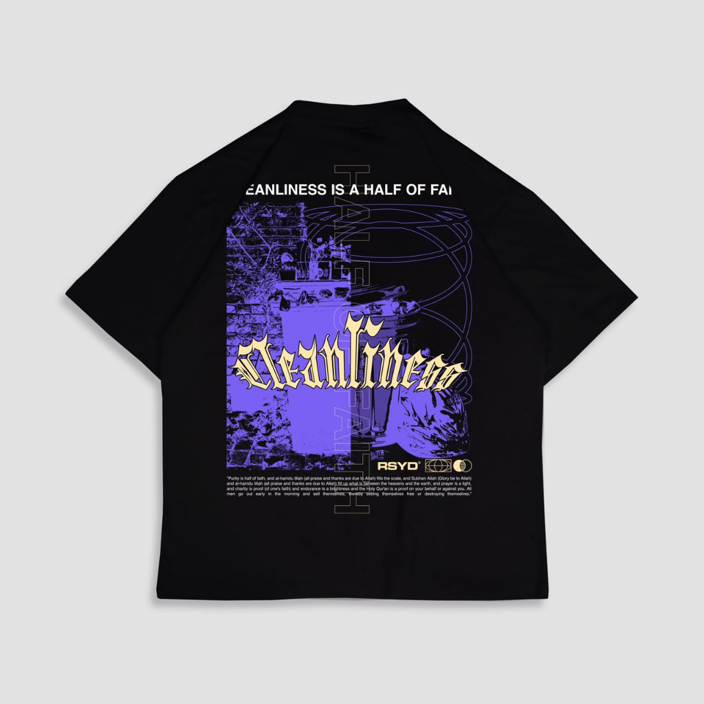 RSYD Cleanliness - Black Oversize / Kaos Dakwah