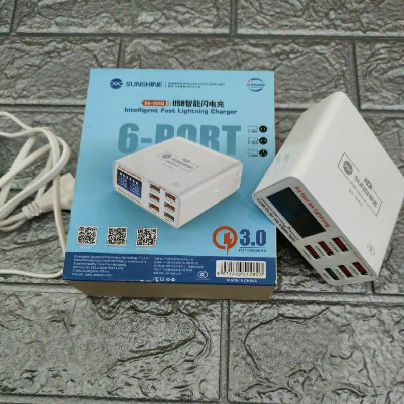 CHARGER USB HUB SUNSHINE SS-304D/ SS-304Q