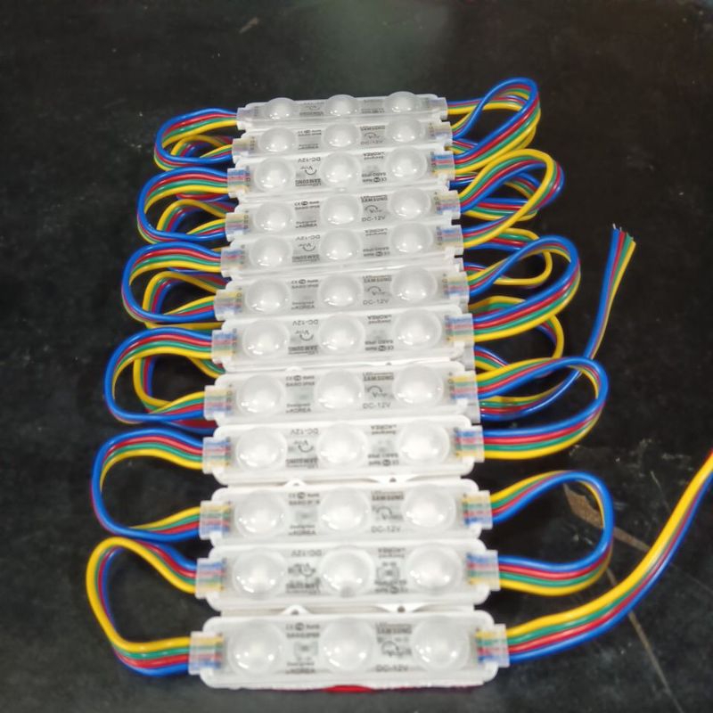 lampu led modul 3 mata samsung RGB DC 12V ip68 RGB harga 20pc