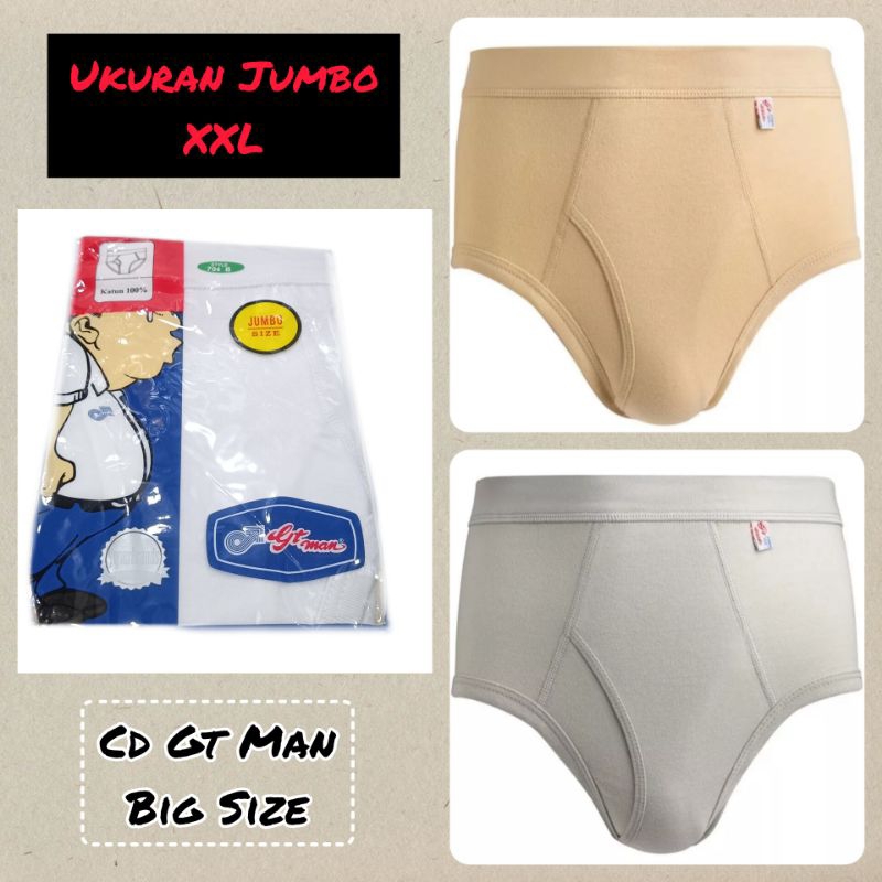 Celana Dalam Pria GT Man Jumbo Big size XXL Original 100% / Dalaman / Cd pria