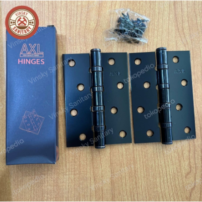 Engsel Jendela TEBAL HITAM 4" Inch / Engsel Pintu Black