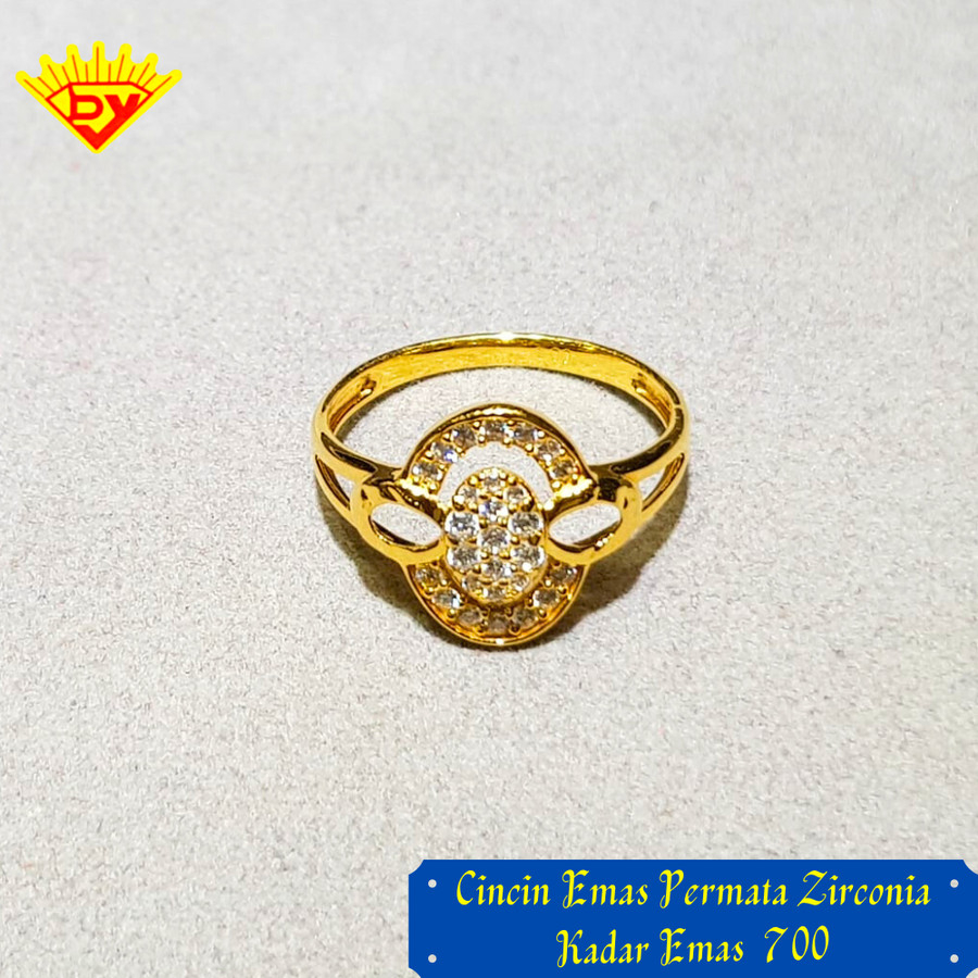 Cincin Emas Kuning Kadar Emas 700
