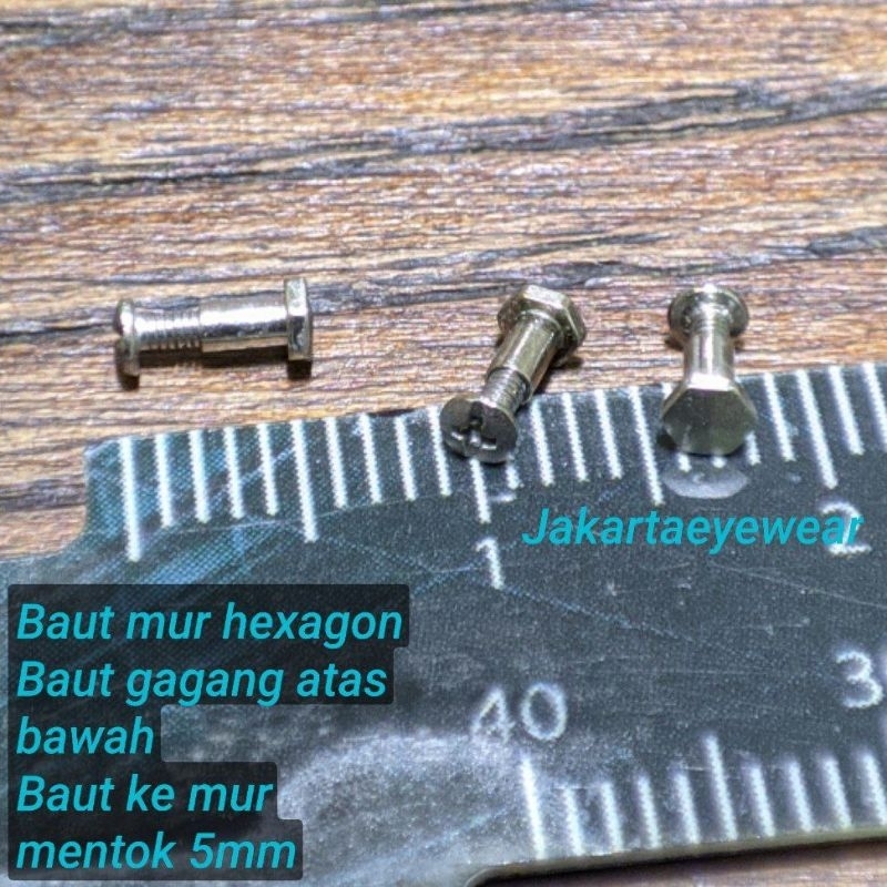 Baut Atas Bawah Baut Set Engsel Baut dan Mur Untuk Engsel Gagang Tangkai Kacamata
