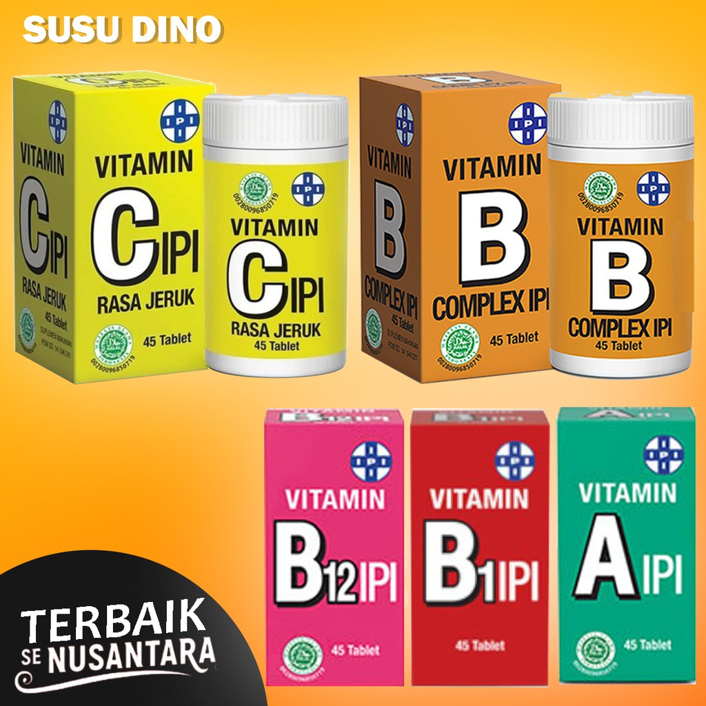 IPI Vit C - B complex - B1 - B12- vit A / multivitamin daya tahan tubuh lengkap
