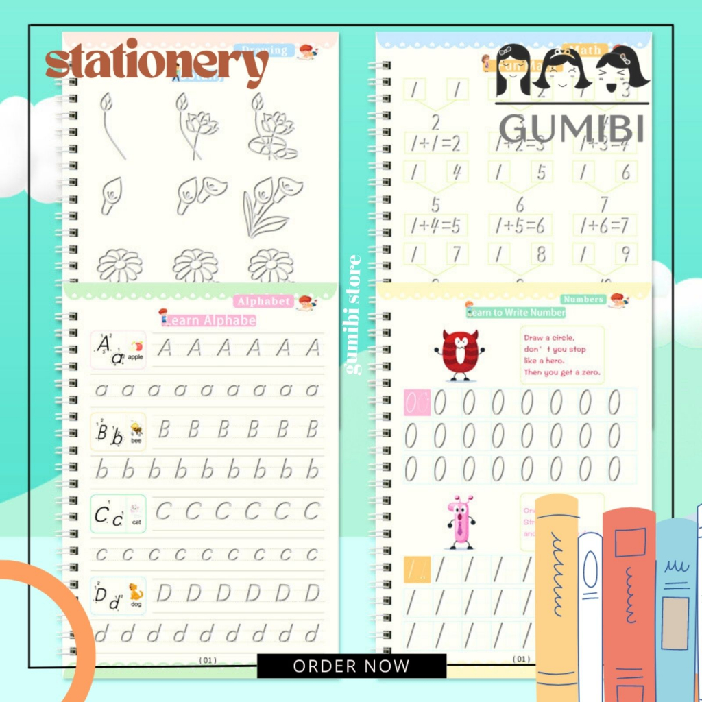 

SANK Magic Practice Book 1 SET ISI 4 BUKU + PULPEN