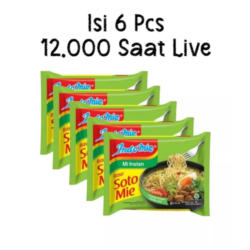 

Indomie Kuah Soto isi 6 Pcs
