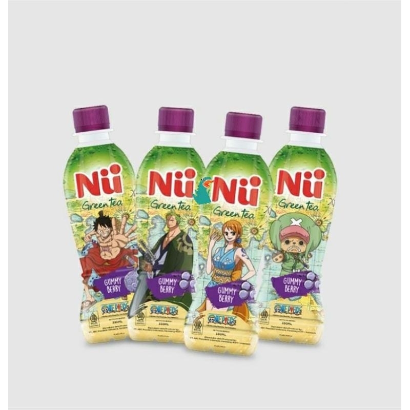 

Ready Stok! NU Green Tea X One Piece Gummy Berry Limited Edition 330 ml