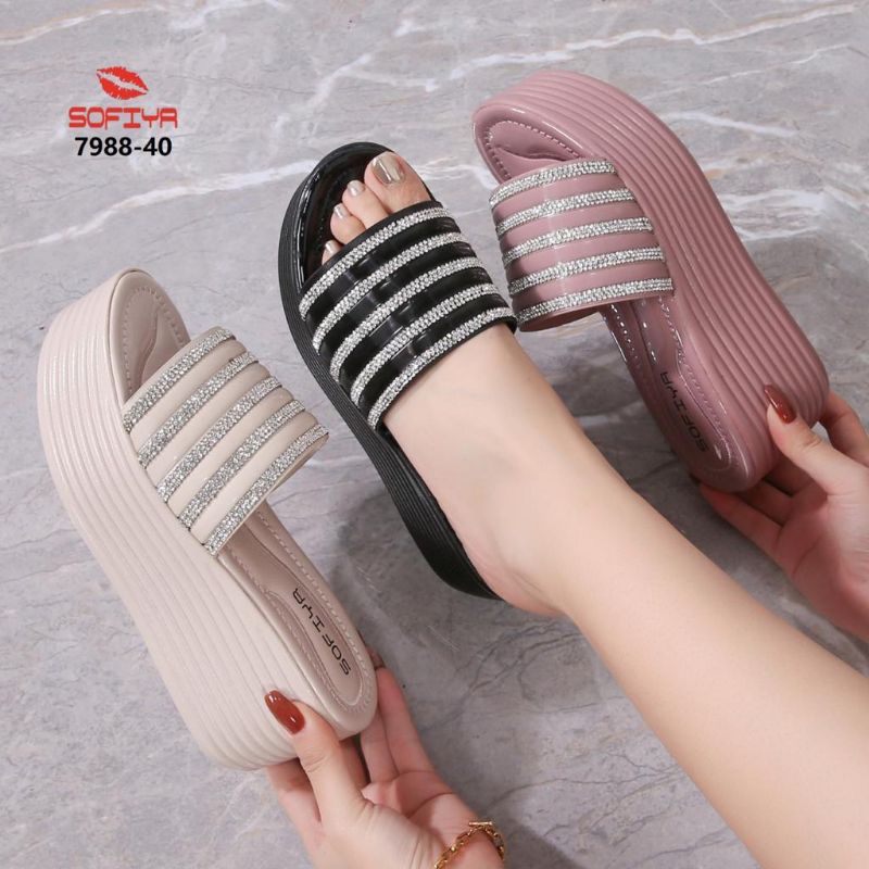 Sofiya Import Original 7988 40 Sandal Wedges Wanita