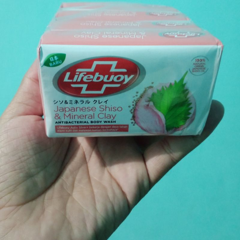 Lifebuoy Sabun Batang Japanese Shiso &Mineral Clay 4x100gr