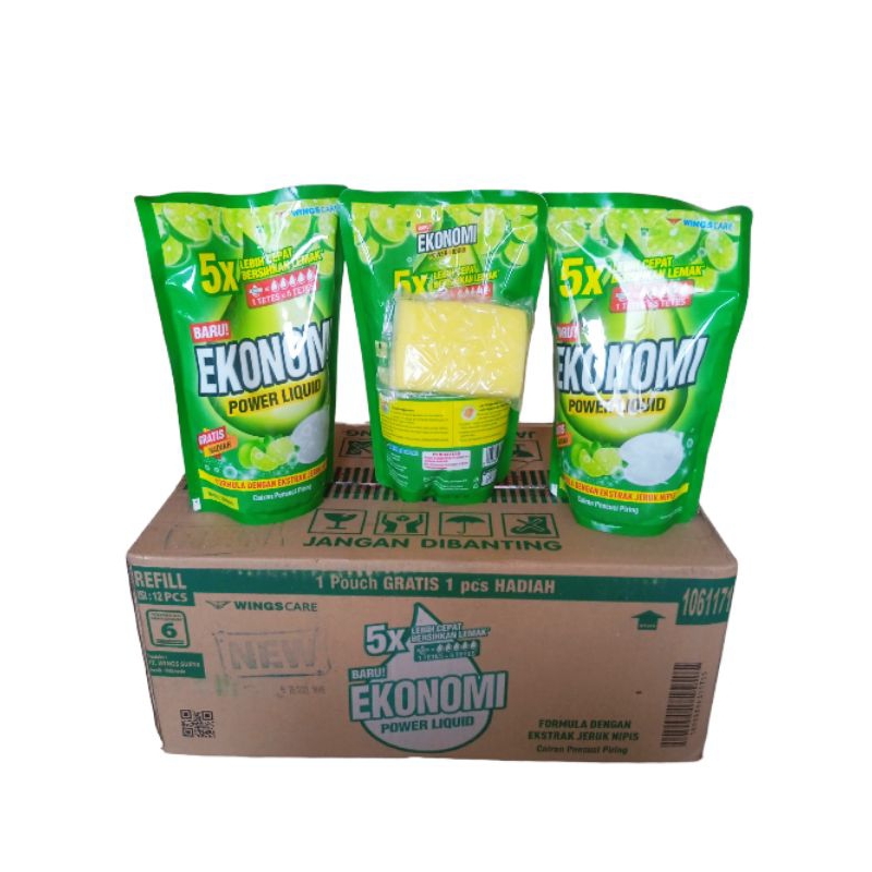 ekonomi cuci piring besar 650ml Free Spon Busa