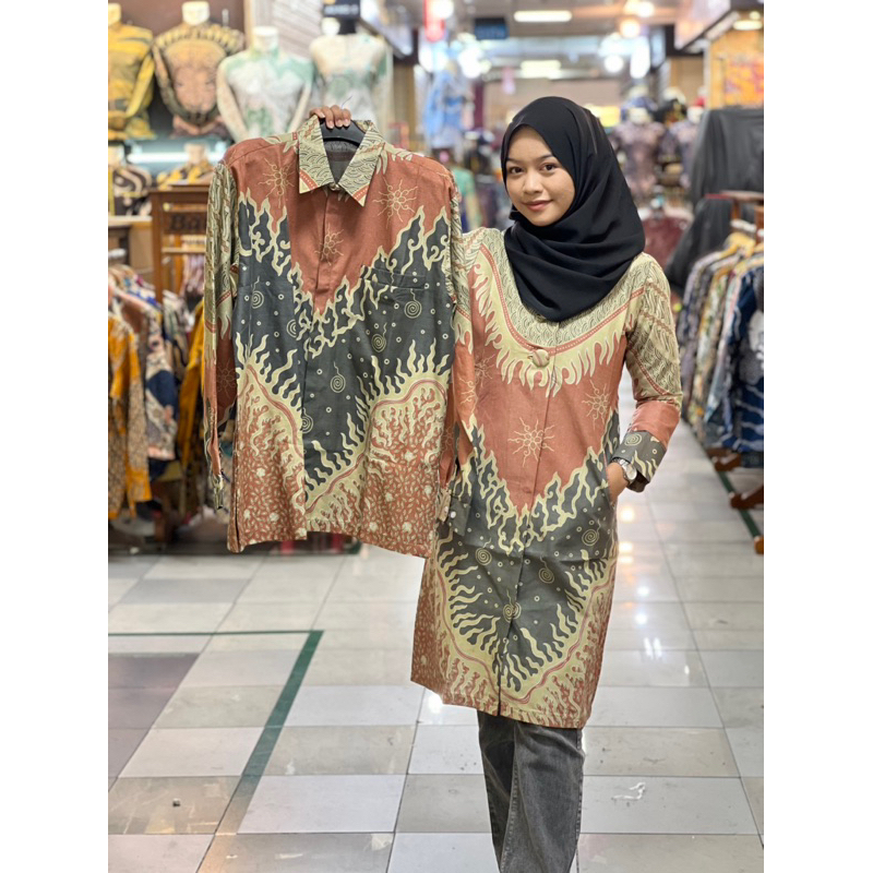 atasan batik blouse batik kece badai bahan katun full tricod Ari batik thamrincity