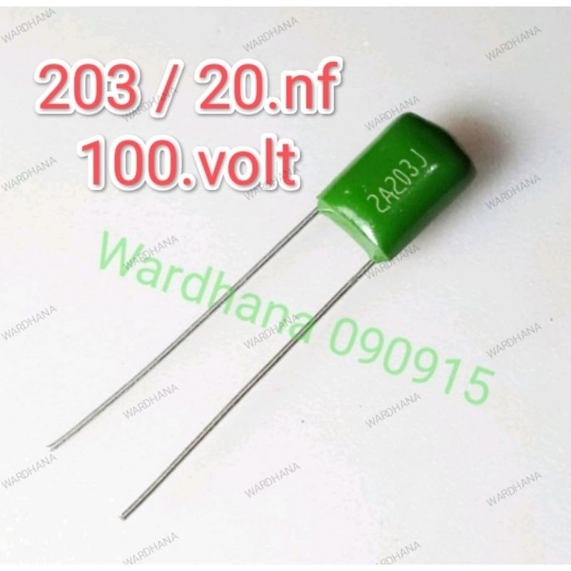 Kapasitor Milar 203 100 volt Kapasitor Milar 20 nf 100 volt